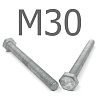 ISO 4017 Болт шестигранный с полной резьбой, горячий цинк 8.8 М30x70